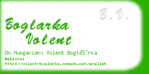 boglarka volent business card